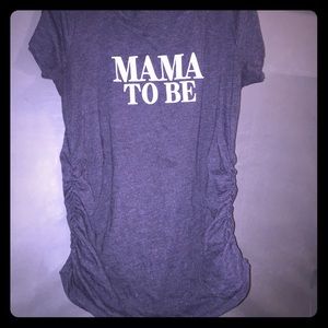 Navy blue maternity mama to be shirt